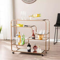Carrello Bar Specchiato Art Déco - Oro