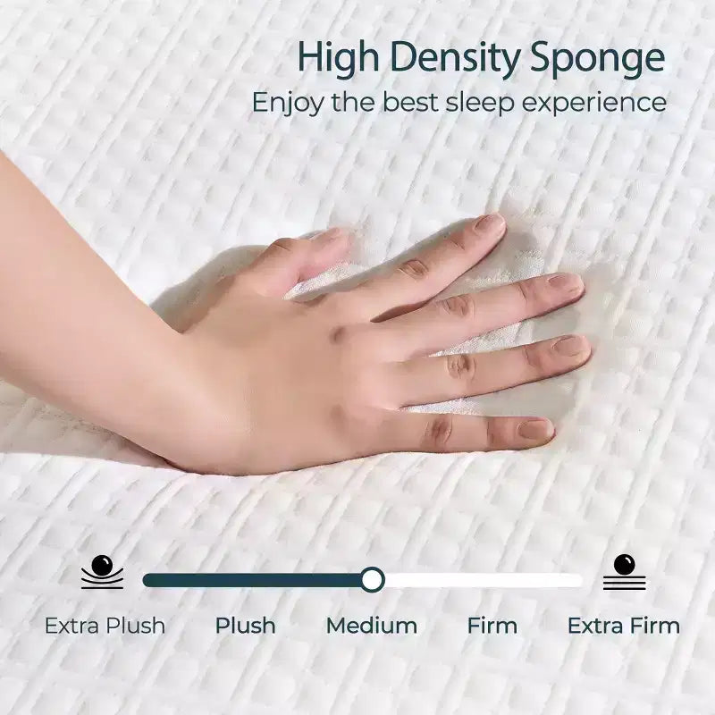 Materasso, Materasso in Memory Foam con Gel Rinfrescante, Carbone di Bambù a 2 Strati e Schiuma di Supporto per il Comfort del Sonno