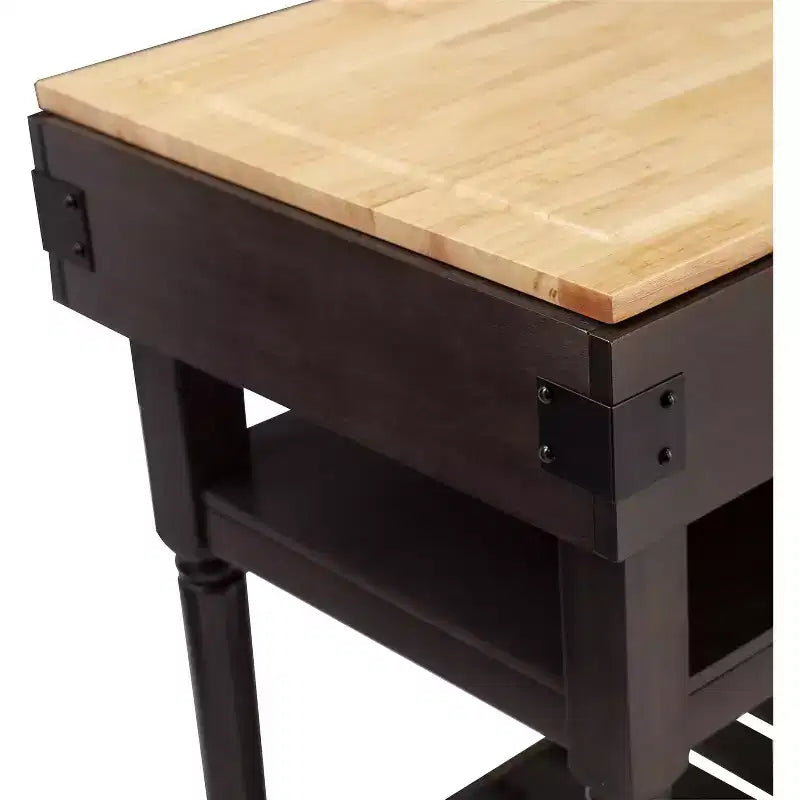 Waysmere Kitchen Island, Frassino fumé, Naturale