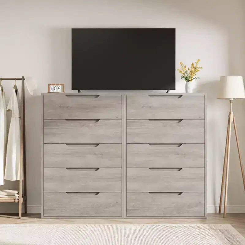 5 Comò per camera da letto, , Armadio in legno Contenitore verticale autonomo per soggiorno