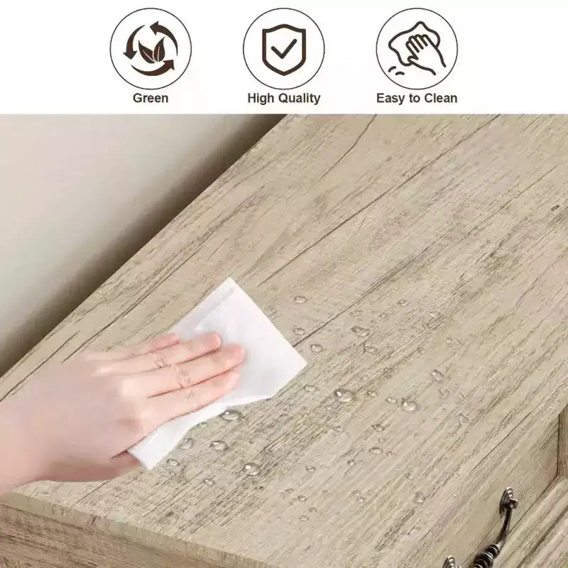 Cassettiera rustica a 9 cassetti, 132 cm di larghezza, con piano in legno, ampio spazio contenitivo e maniglie in metallo, organizer per camera da letto e porta TV
