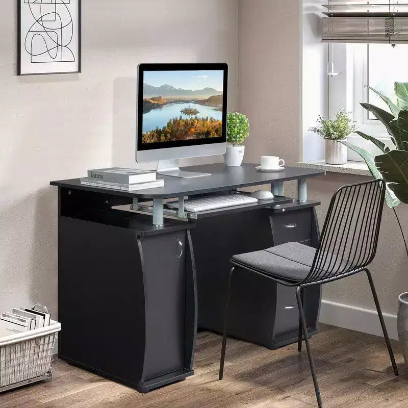 Scrivania per computer in legno massello da 45,3 pollici