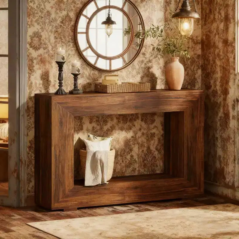 47 Tavolino laterale rustico in legno stile rustico