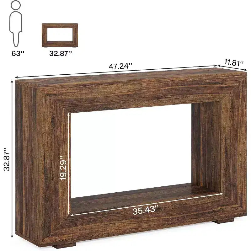 47 Tavolino laterale rustico in legno stile rustico