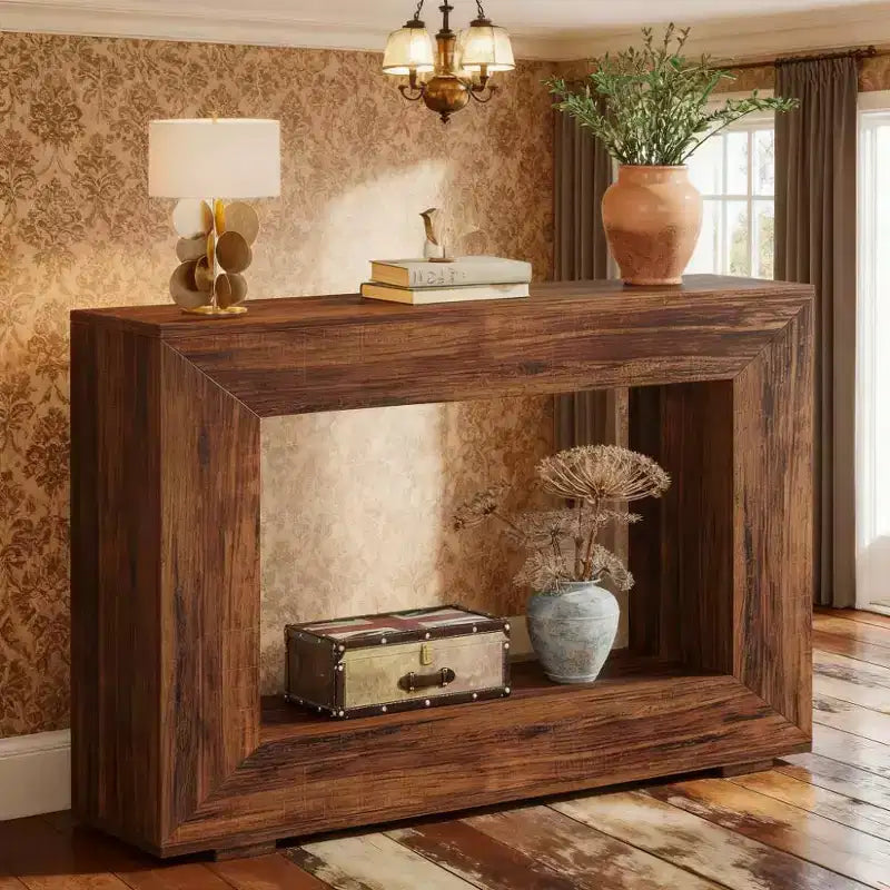 47 Tavolino laterale rustico in legno stile rustico