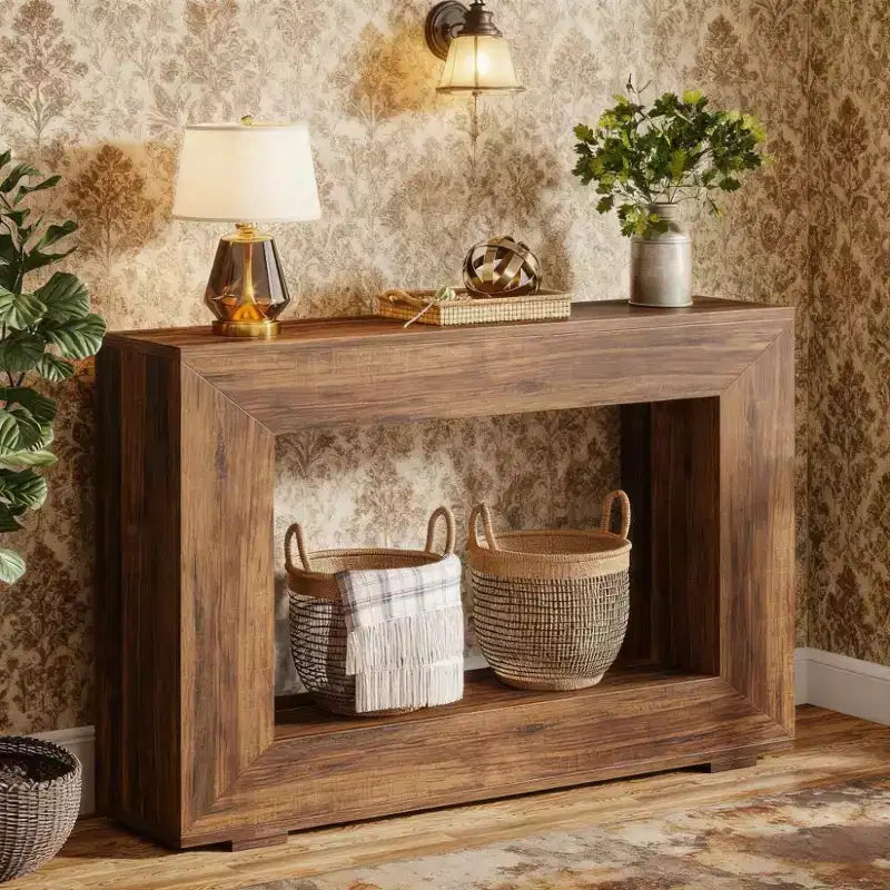 47 Tavolino laterale rustico in legno stile rustico