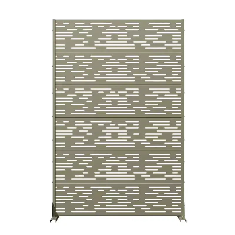 Pannelli frangivista autoportanti in metallo per esterni, traliccio decorativo per giardino, patio, cortile - 183 x 120/178/239 cm