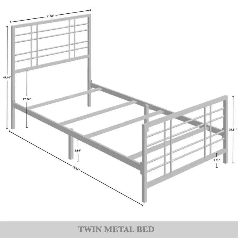 Letto in metallo