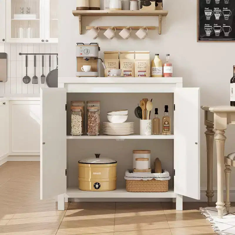 Mobile contenitore in rattan, credenza a buffet in legno con ante e ripiani, piccolo mobile console con contenitore per l'ingresso, beige