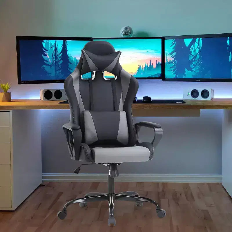 Sedia da Ufficio Sedia da Gaming Sedia da Scrivania Sedia Direzionale con Supporto Lombare Sgabello Regolabile Sedia da Computer Girevole con Ruote