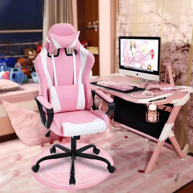 Sedia da Ufficio Sedia da Gaming Sedia da Scrivania Sedia Direzionale con Supporto Lombare Sgabello Regolabile Sedia da Computer Girevole con Ruote