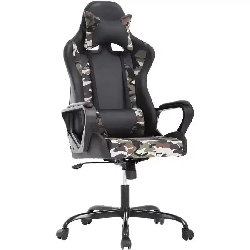 Sedia da Ufficio Sedia da Gaming Sedia da Scrivania Sedia Direzionale con Supporto Lombare Sgabello Regolabile Sedia da Computer Girevole con Ruote