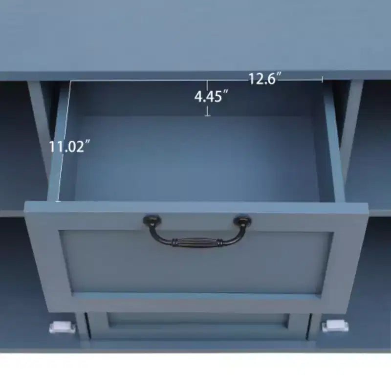 Mobiletto a 3 Cassetti, Mobile Dispensa da Cucina da 47.24 con 2 Ante, Mobile Credenza Buffet, Tavolo Console per Soggiorno, Camera da Leto, Cucina, Ingresso