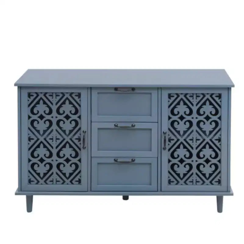 Mobiletto a 3 Cassetti, Mobile Dispensa da Cucina da 47.24 con 2 Ante, Mobile Credenza Buffet, Tavolo Console per Soggiorno, Camera da Leto, Cucina, Ingresso