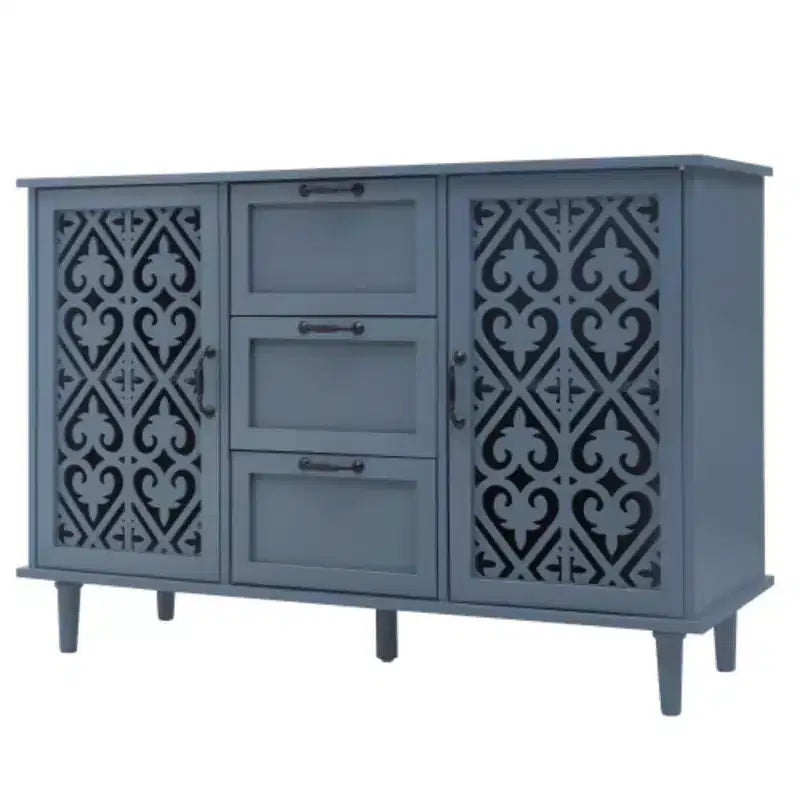 Mobiletto a 3 Cassetti, Mobile Dispensa da Cucina da 47.24 con 2 Ante, Mobile Credenza Buffet, Tavolo Console per Soggiorno, Camera da Leto, Cucina, Ingresso