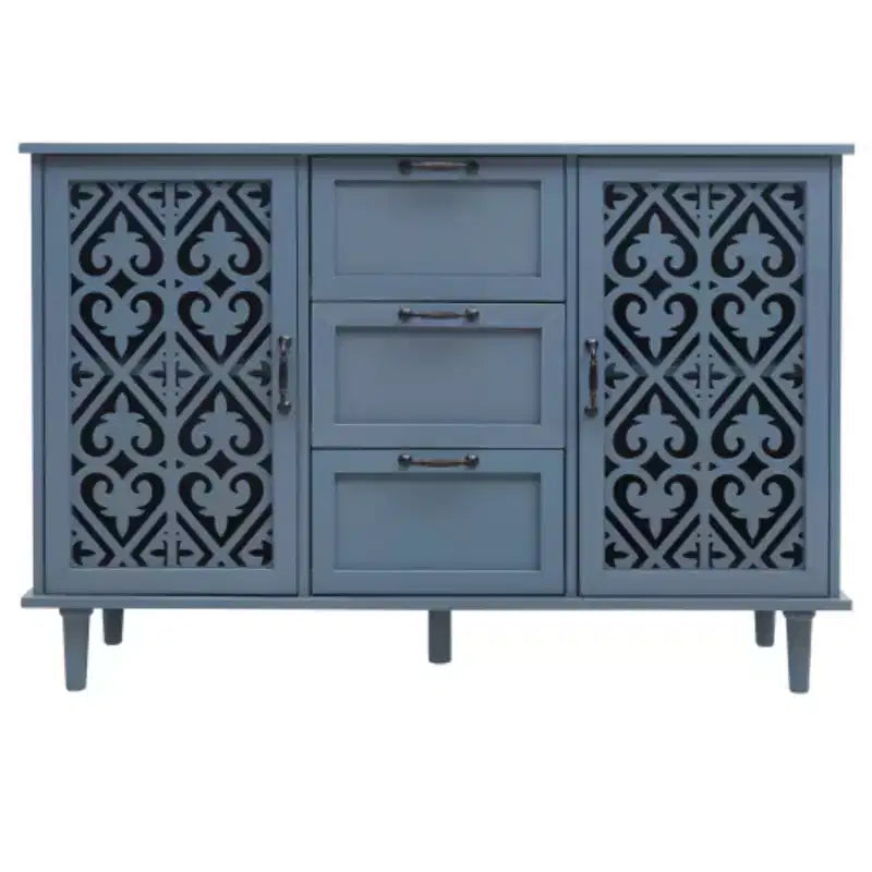 Mobiletto a 3 Cassetti, Mobile Dispensa da Cucina da 47.24 con 2 Ante, Mobile Credenza Buffet, Tavolo Console per Soggiorno, Camera da Leto, Cucina, Ingresso